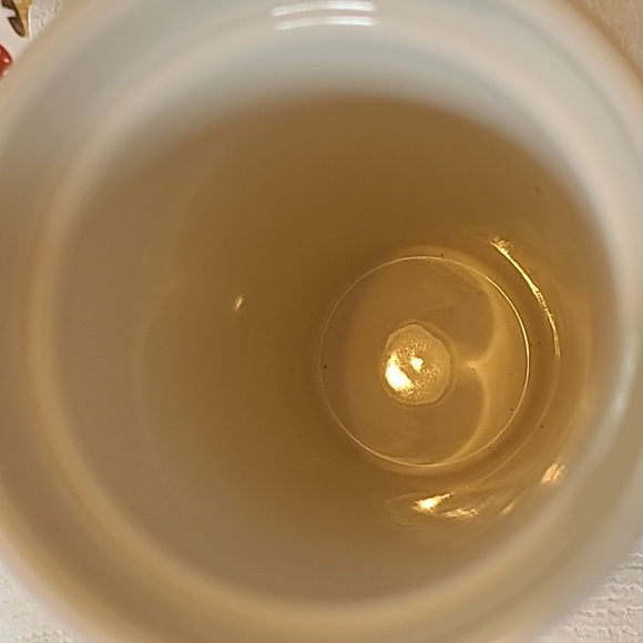 2015 STARBUCKS Yellow & Black Dot Ceramic Travel Mug - Picture 4 of 5